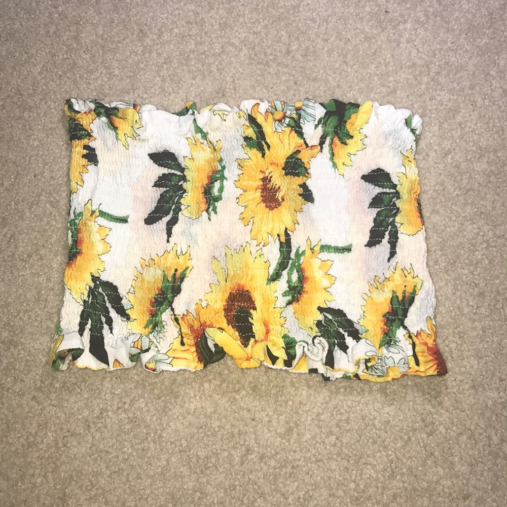 Sunflower tube top